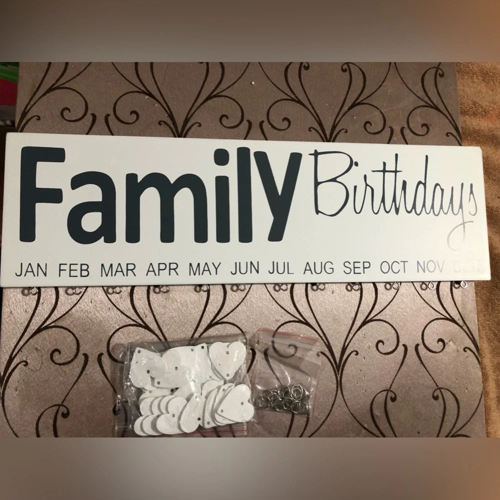 NEW  16”inch Family Birthdays 🥳 sign